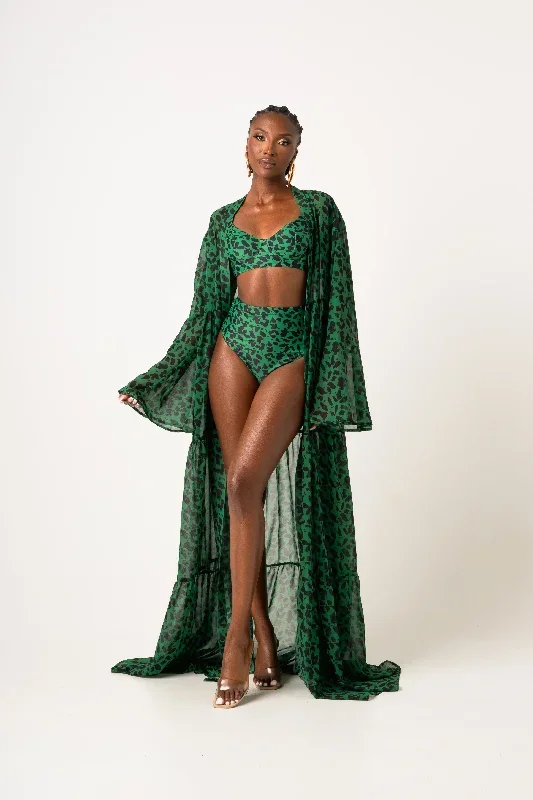 AZI LONG SLEEVE CHIFFON KIMONO