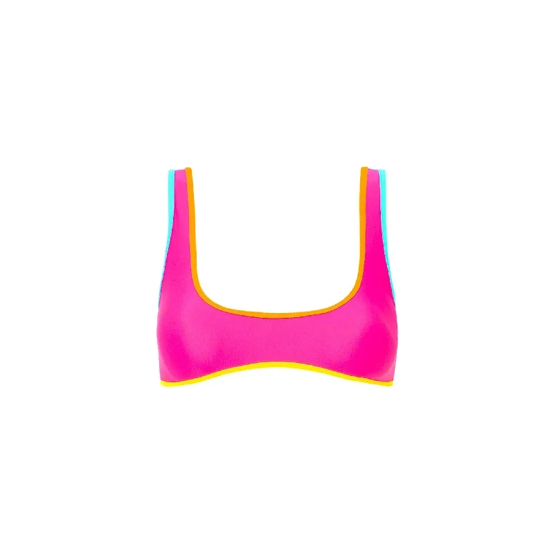 Bind Slim Scoop Bikini Top - Confetti