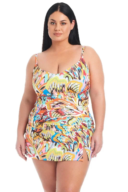 Break the Mold Scoop Neck Underwire  Plus Size Women's Tankini Top