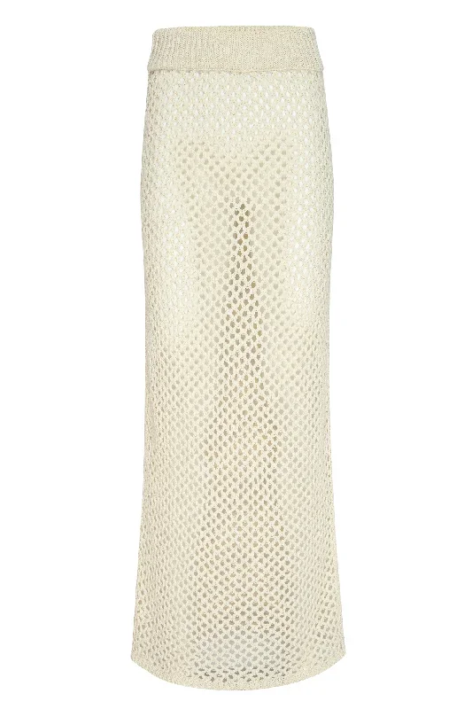 Cape May Skirt - Ivory Crochet