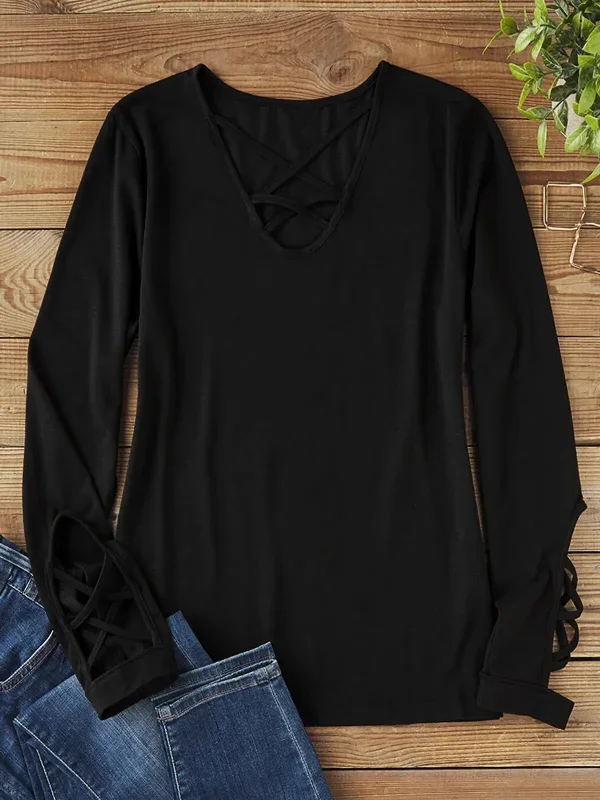 criss-cross-elegant-long-sleeve-blouse-black-2023-new-retro-pullover-solid-color-shirt-womens-simple-tops-elegant-fashion-tops