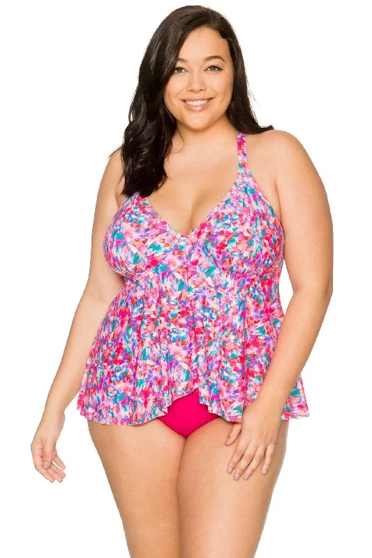 Curve Kaleidoscope Harper Fly-Away Tankini