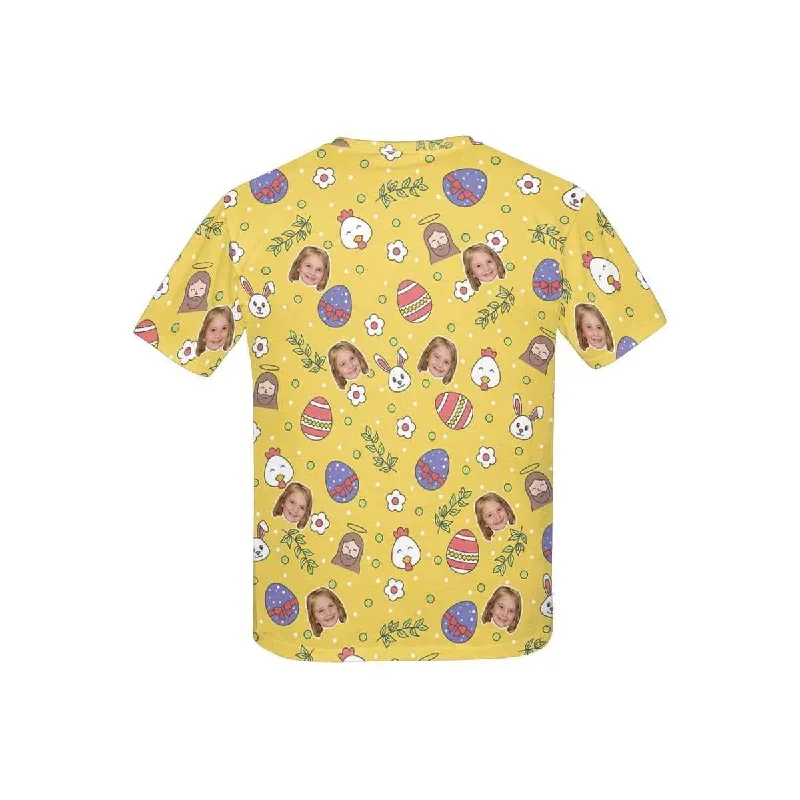 custom-face-easter-day-yellow-kids-all-over-print-t-shirt