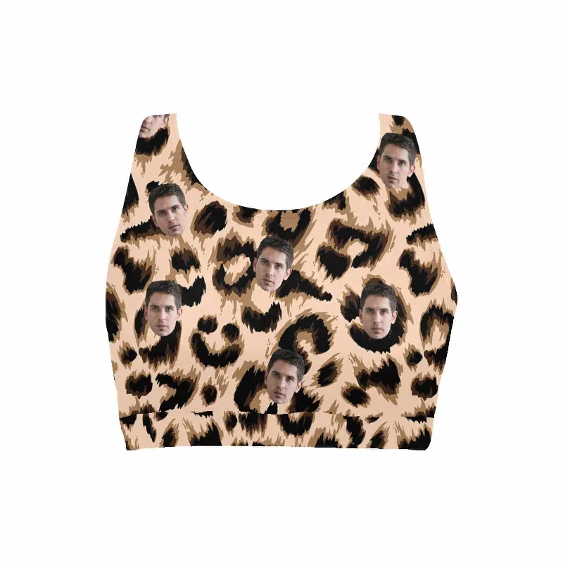 custom-face-leopard-print-womens-beach-crop-high-neck-bikini-top