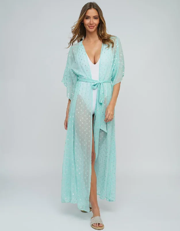 Estepona Maxi Kaftan - Turquoise