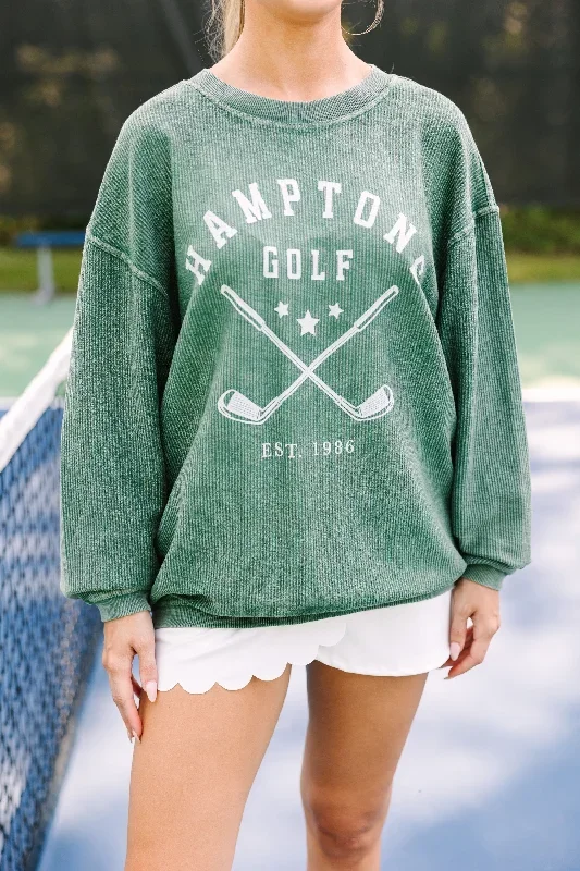 hamptons-golf-green-corded-graphic-sweatshirt