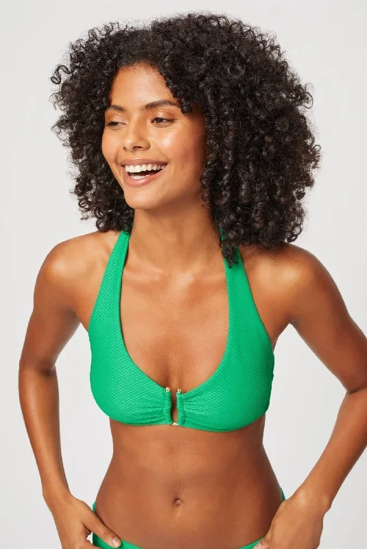 Jade U-Bar Halterneck Top