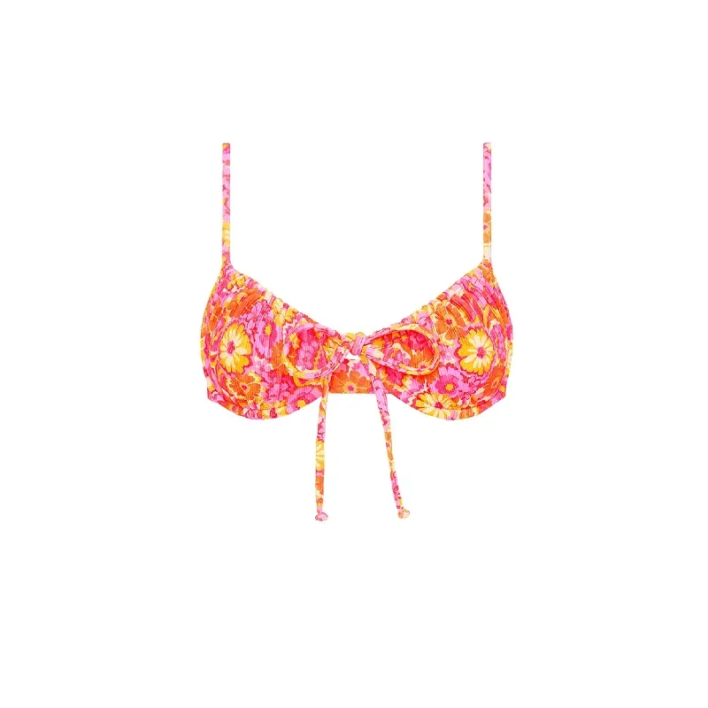 Ruched Underwire Bra Bikini Top - Sugar Rush