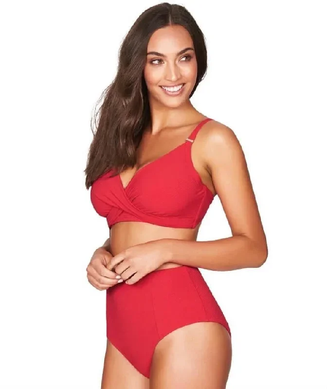 sea-level-riviera-rib-twist-front-dd-e-cup-bikini-top-red