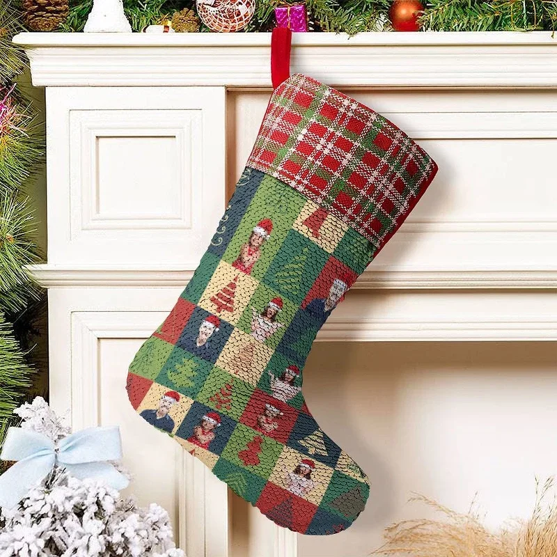 socks-with-custom-family-face-christmas-tree-lattice-socks-personalized-christmas-sequin-socks