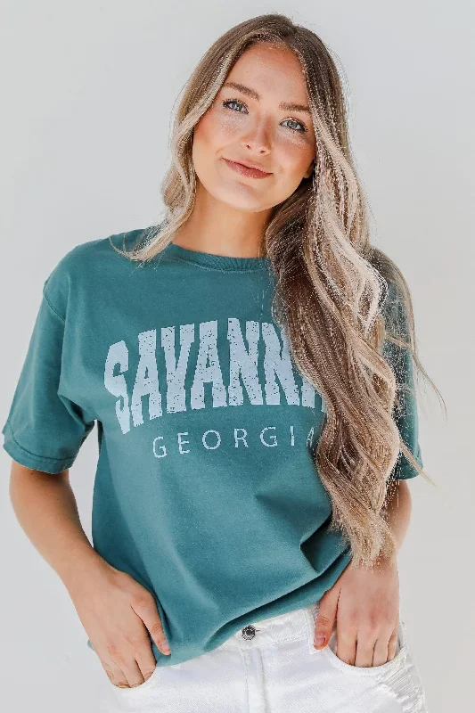 Teal Savannah Georgia Tee