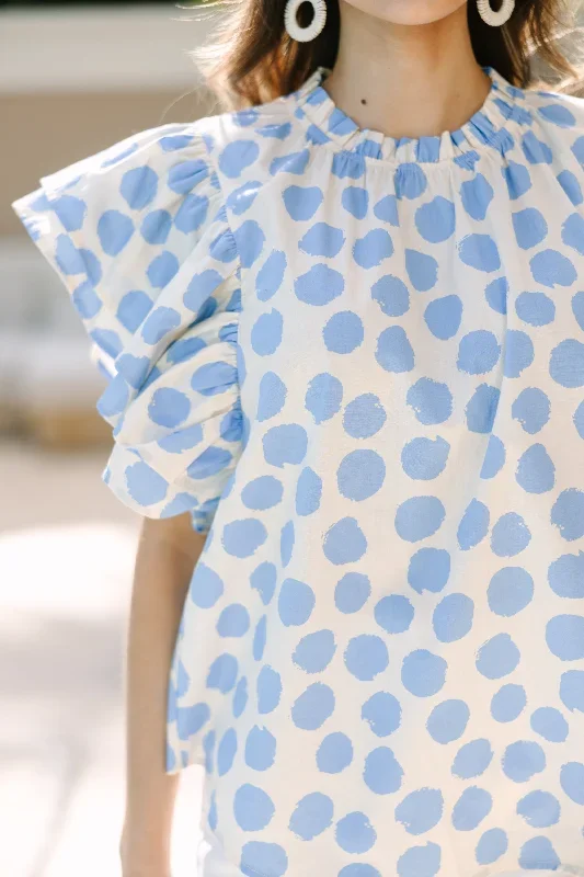 true-self-blue-polka-dot-ruffled-blouse