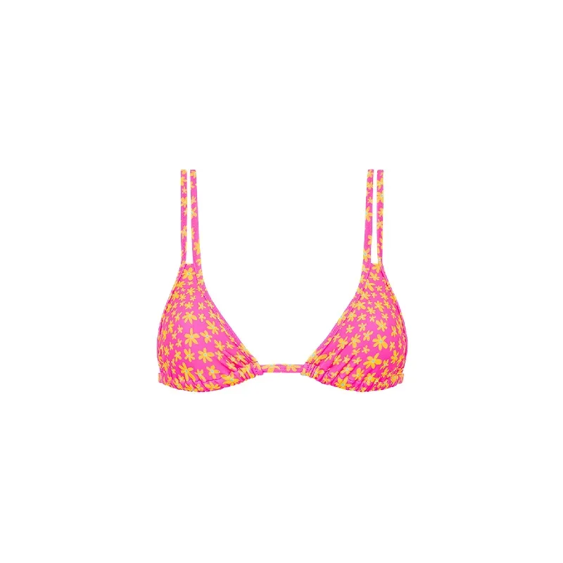 Twin Strap Bralette Bikini Top - Berry Blush