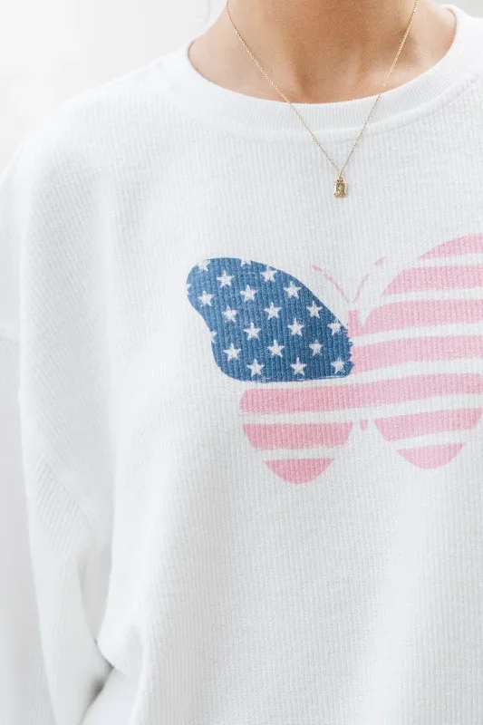 usa-pink-butterfly-white-corded-graphic-sweatshirt