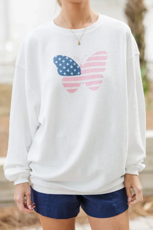 usa-pink-butterfly-white-corded-graphic-sweatshirt